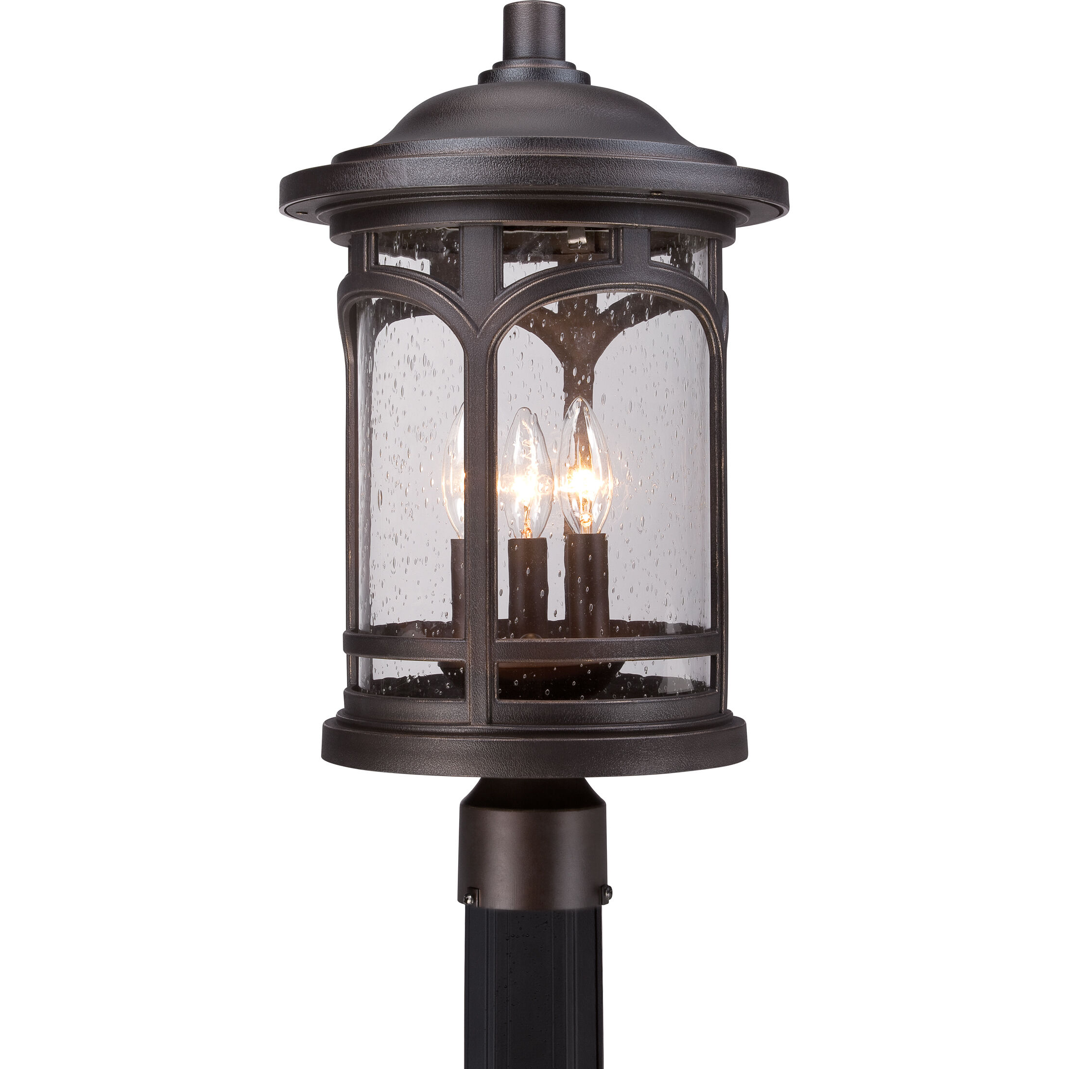 Marblehead 3 Light 19 inch Palladian Bronze Outdoor Post Mount