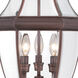 Newbury 3 Light 23 inch Aged Copper Outdoor Post Lantern