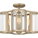 Renee 4 Light 15 inch Bronze Gold Semi-Flush Mount Ceiling Light