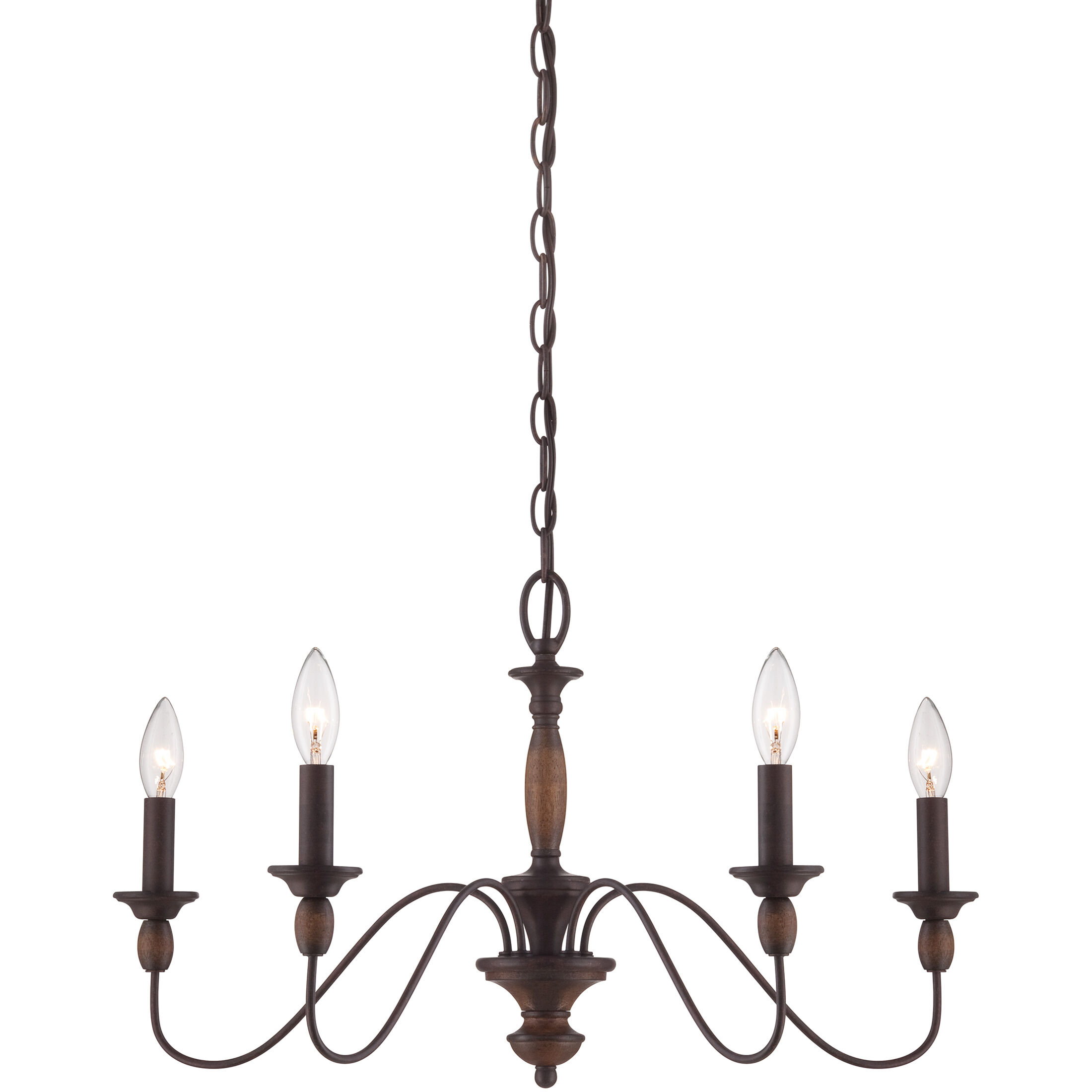 Holbrook 5 Light 24 inch Tuscan Brown Chandelier Ceiling Light