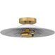Indigo 2 Light 15.75 inch Light Gold Flush Mount Ceiling Light, Medium