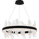 Aurelia LED 30 inch Matte Black Chandelier Ceiling Light