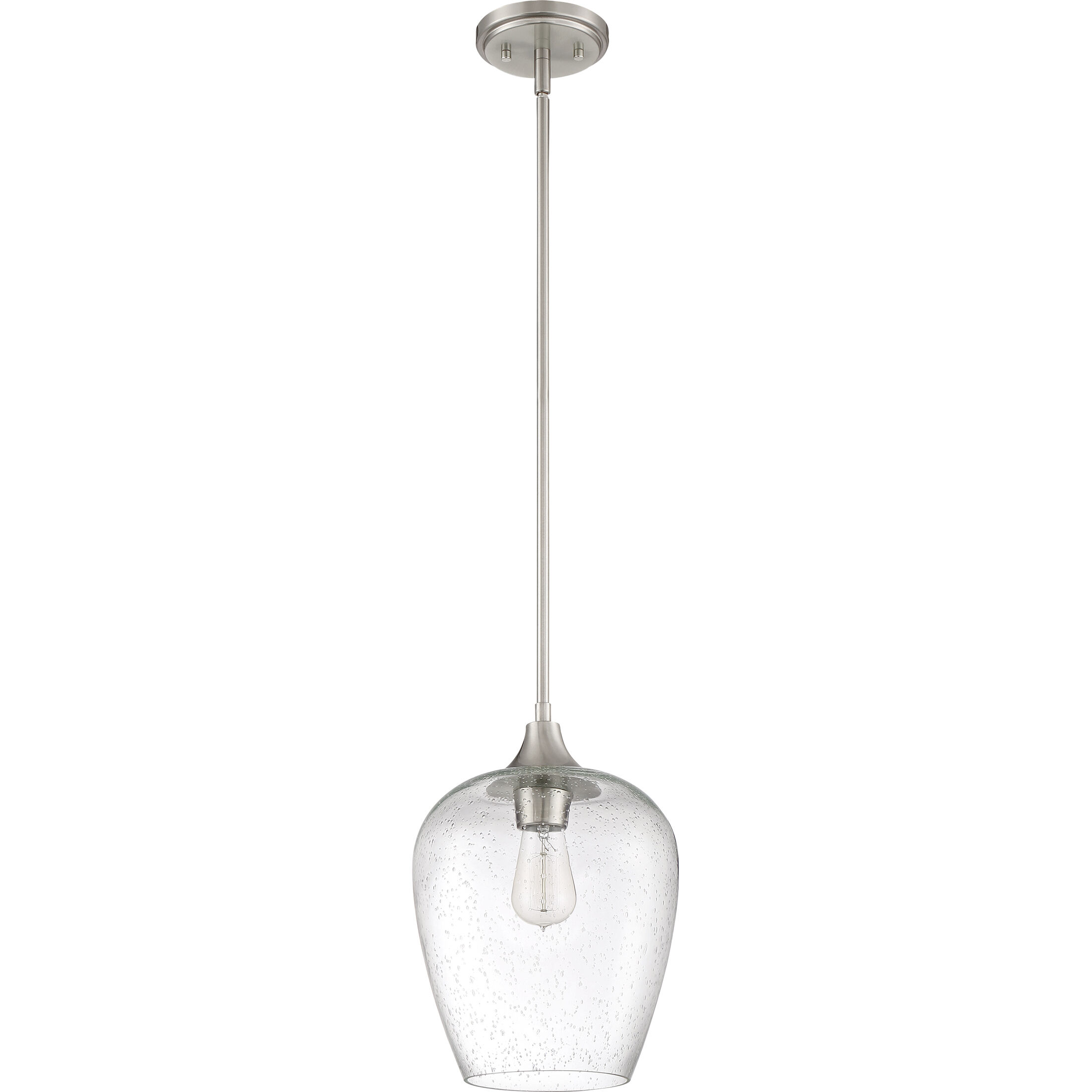 Towne 1 Light 10 inch Brushed Nickel Mini Pendant Ceiling Light