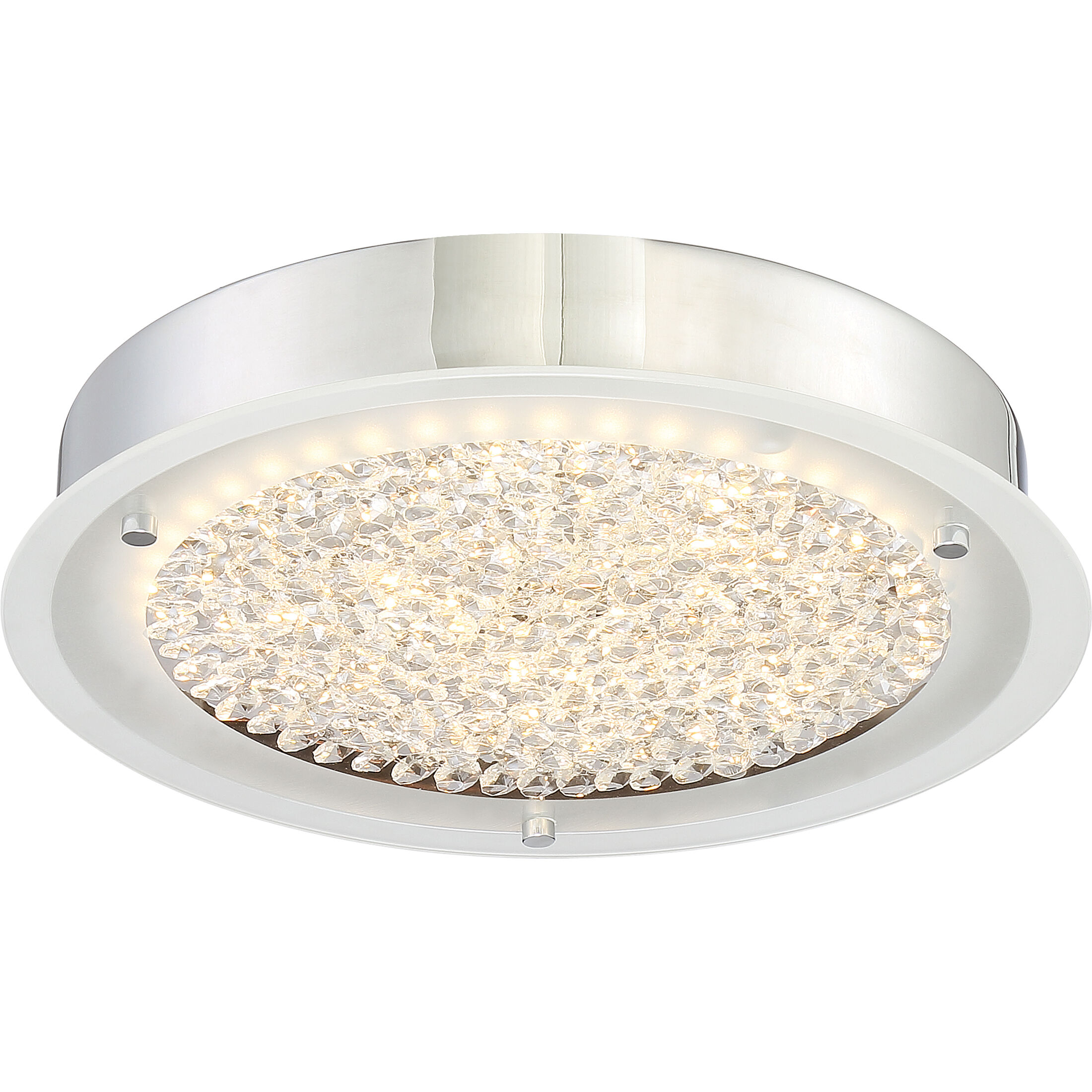Blaze LED 12 inch Polished Chrome Flush Mount Ceiling Light
