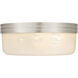Langford 3 Light 15 inch Brushed Nickel Flush Mount Ceiling Light