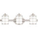 Hazlett 3 Light 23 inch Brushed Nickel Bath Light Wall Light