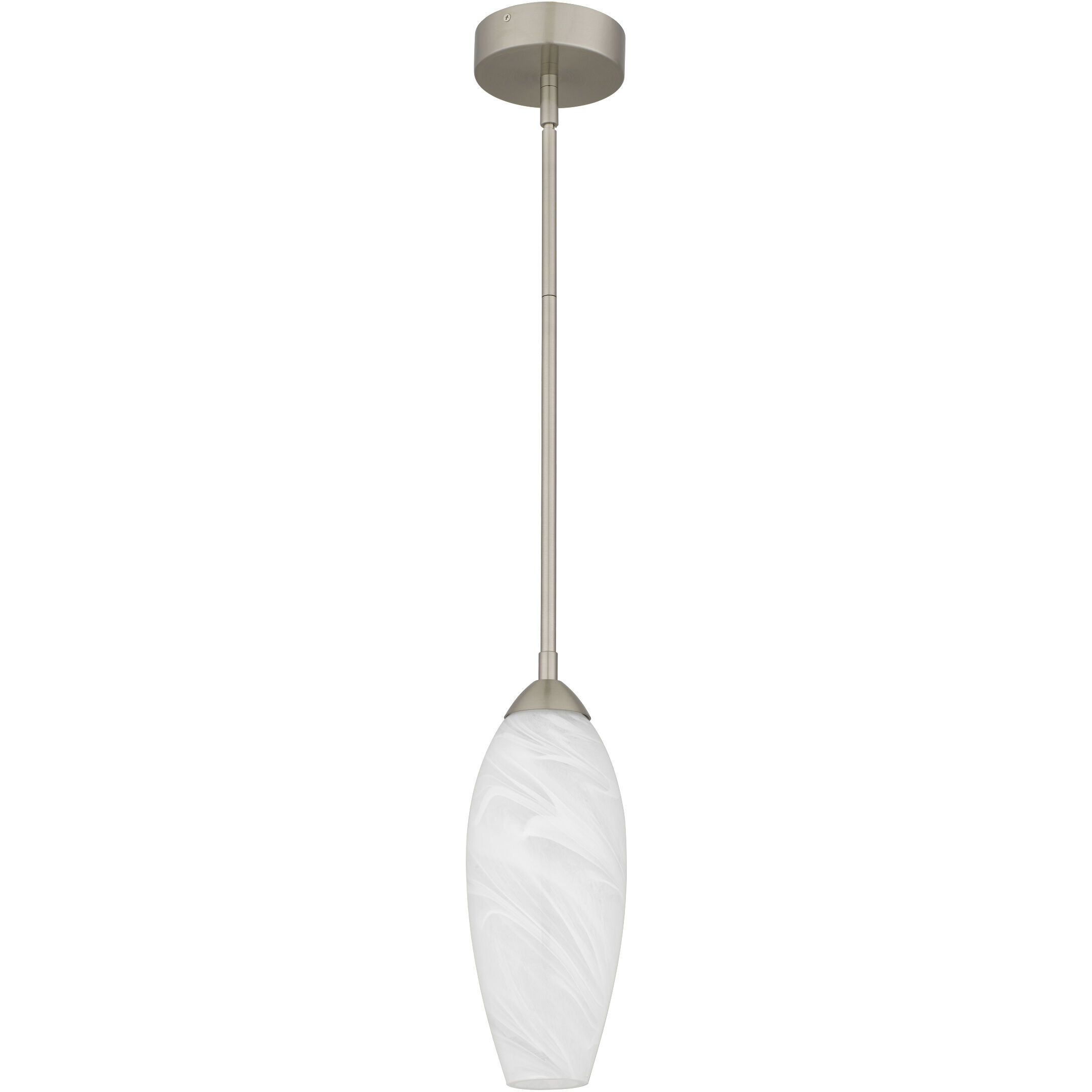 Burnett LED 5 inch Brushed Nickel Mini Pendant Ceiling Light