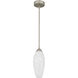 Burnett LED 5 inch Brushed Nickel Mini Pendant Ceiling Light
