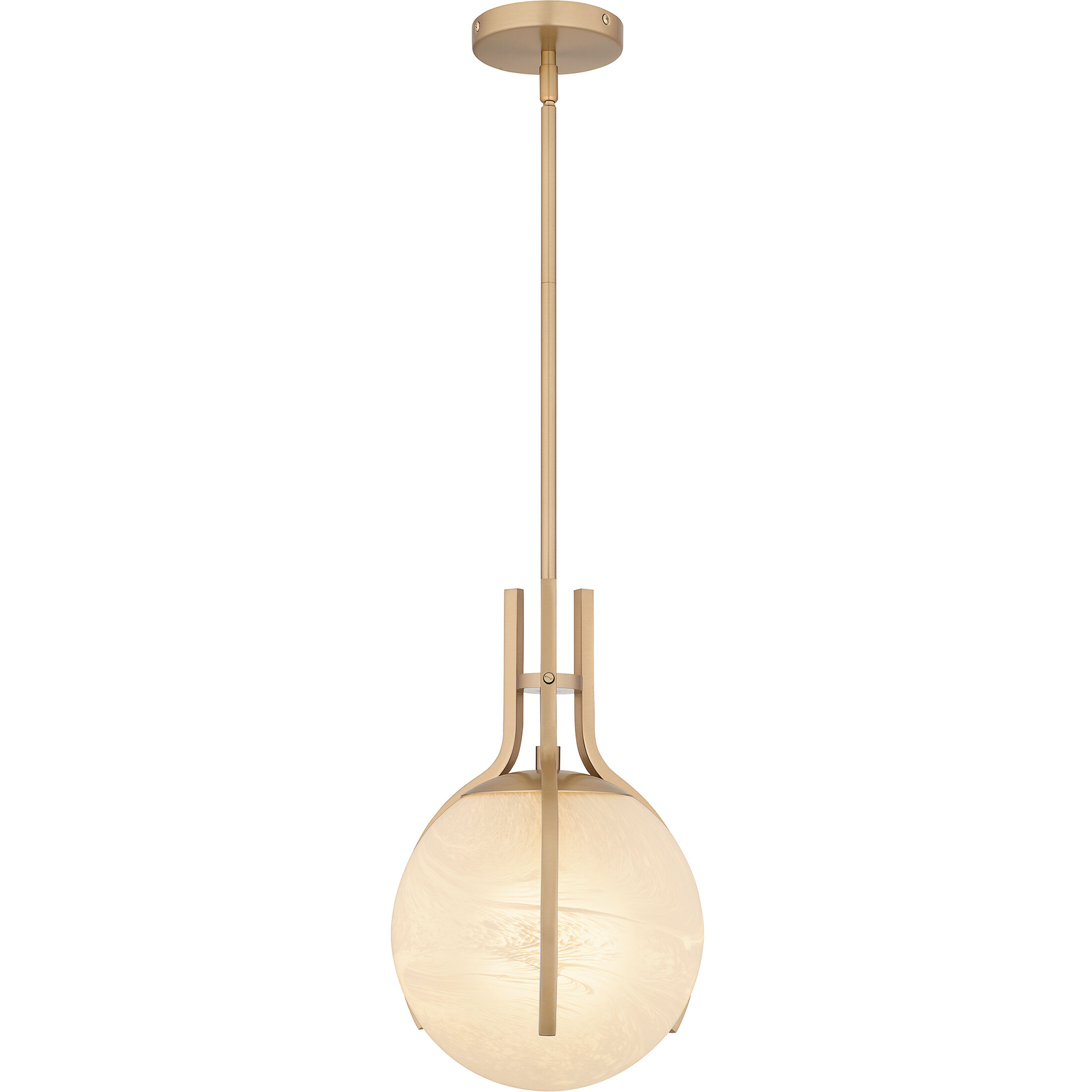Orbit 1 Light 11.25 inch Bronze Gold Pendant Ceiling Light