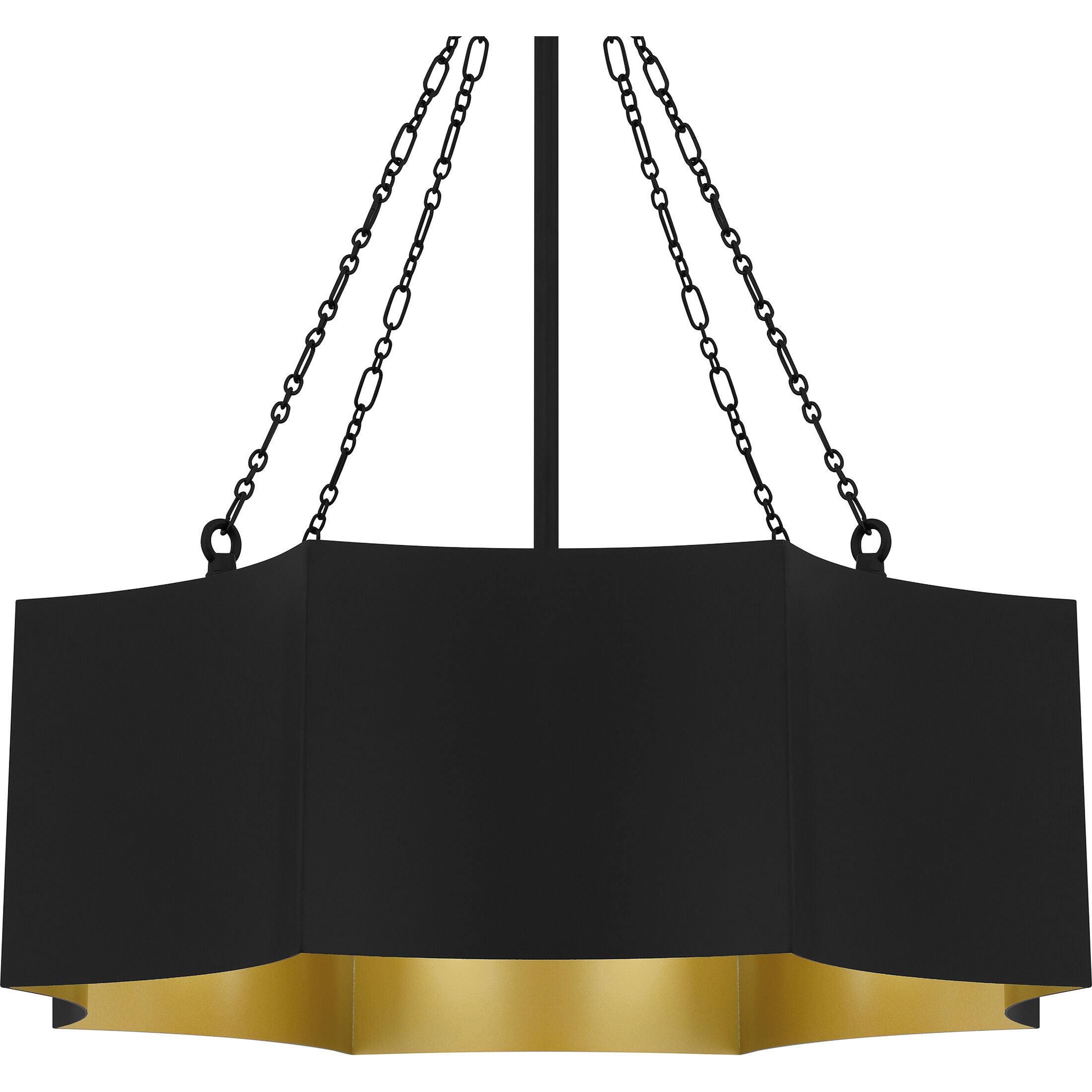 Zyler 4 Light 20 inch Matte Black Pendant Ceiling Light