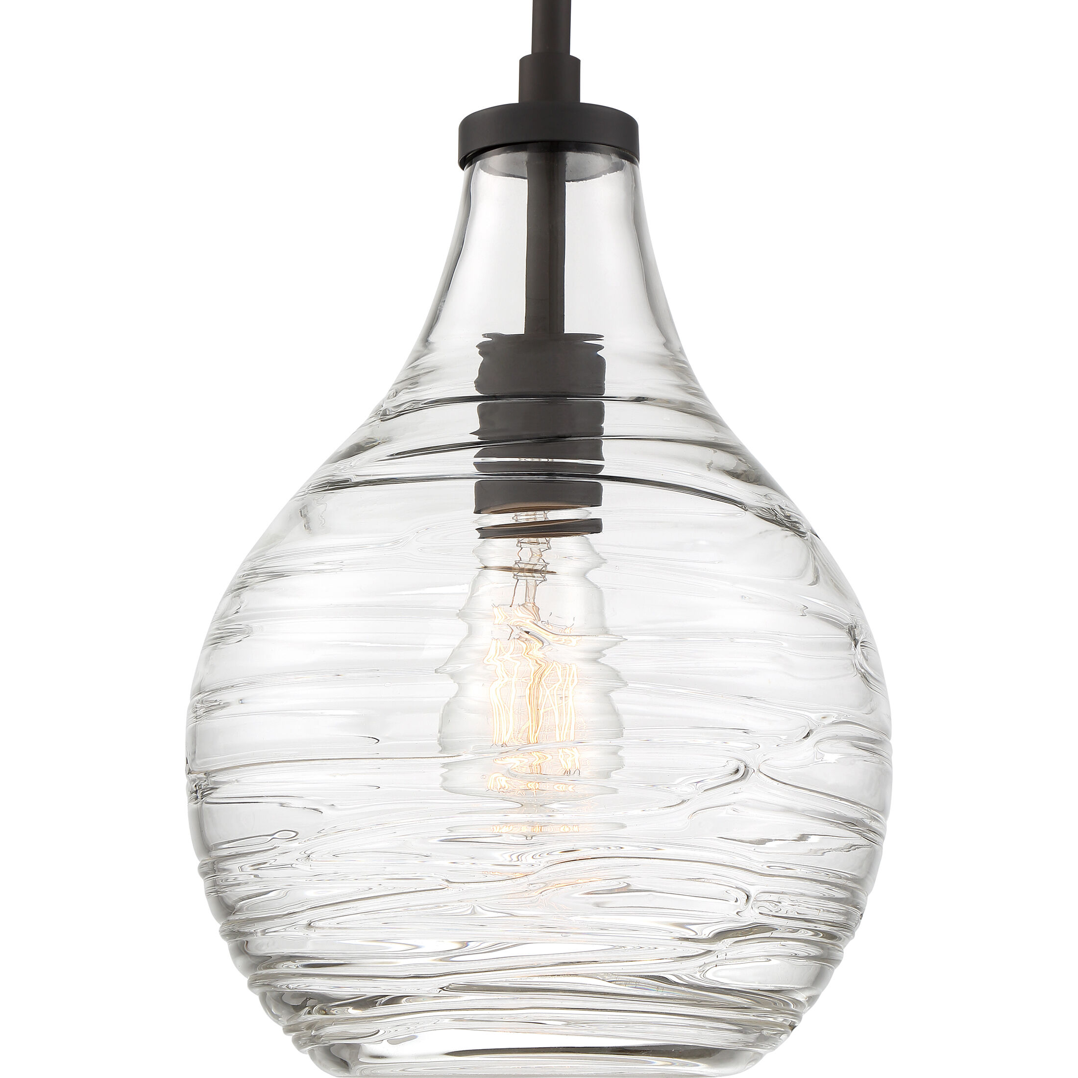 Genie 1 Light 9 inch Old Bronze Mini Pendant Ceiling Light