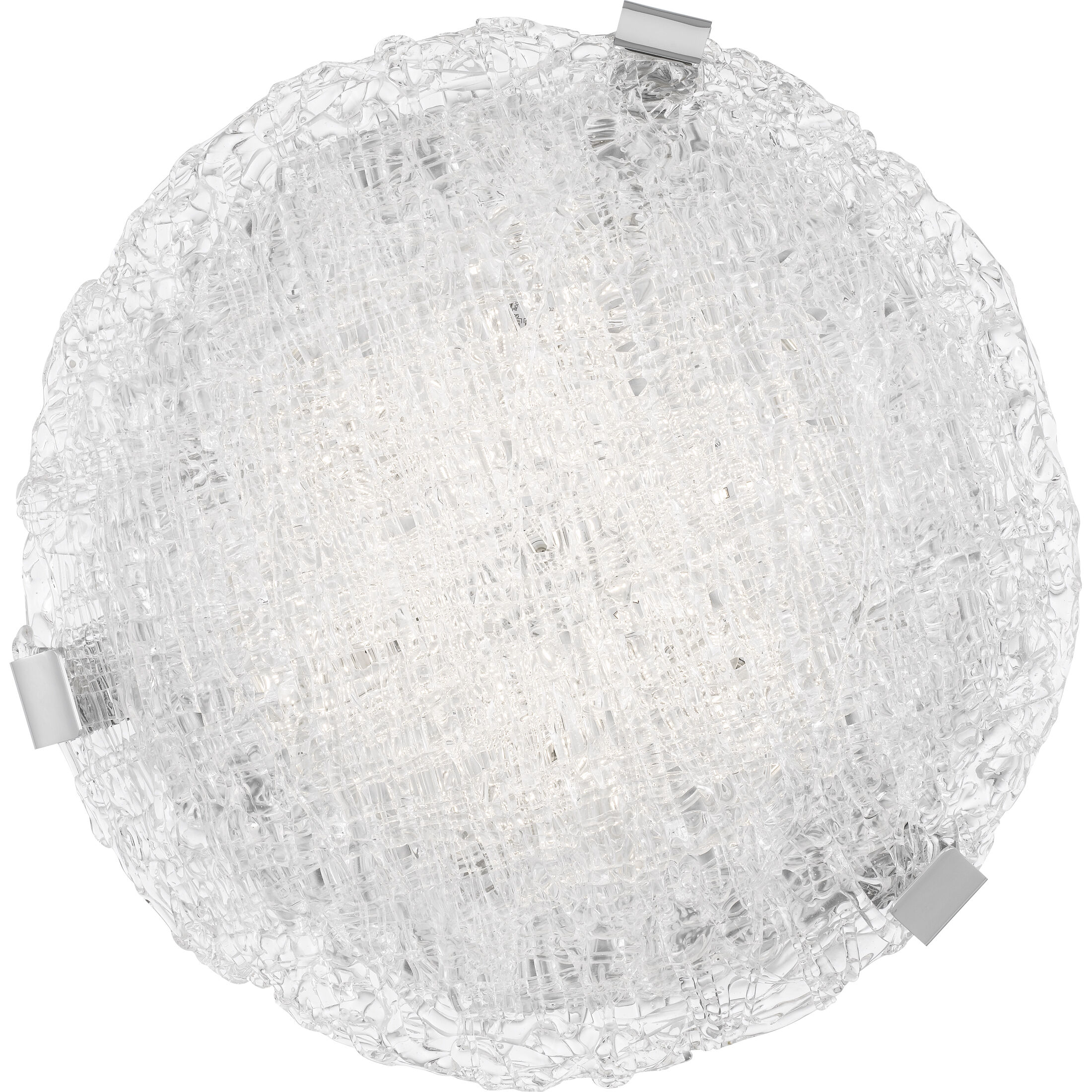 Winter LED 15 inch Polished Chrome Semi-Flush Mount Ceiling Light