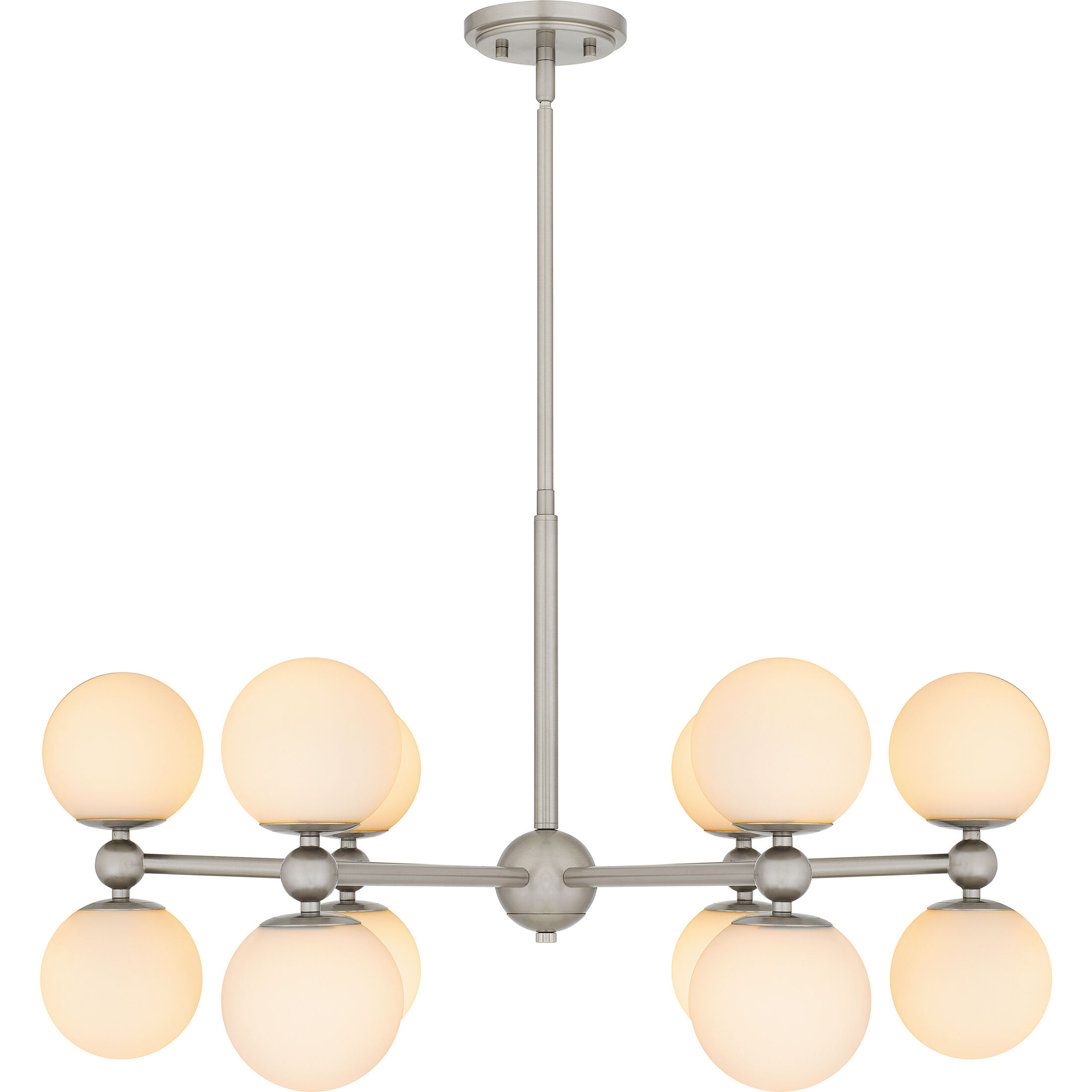 Elser 12 Light 31 inch Brushed Nickel Chandelier Ceiling Light