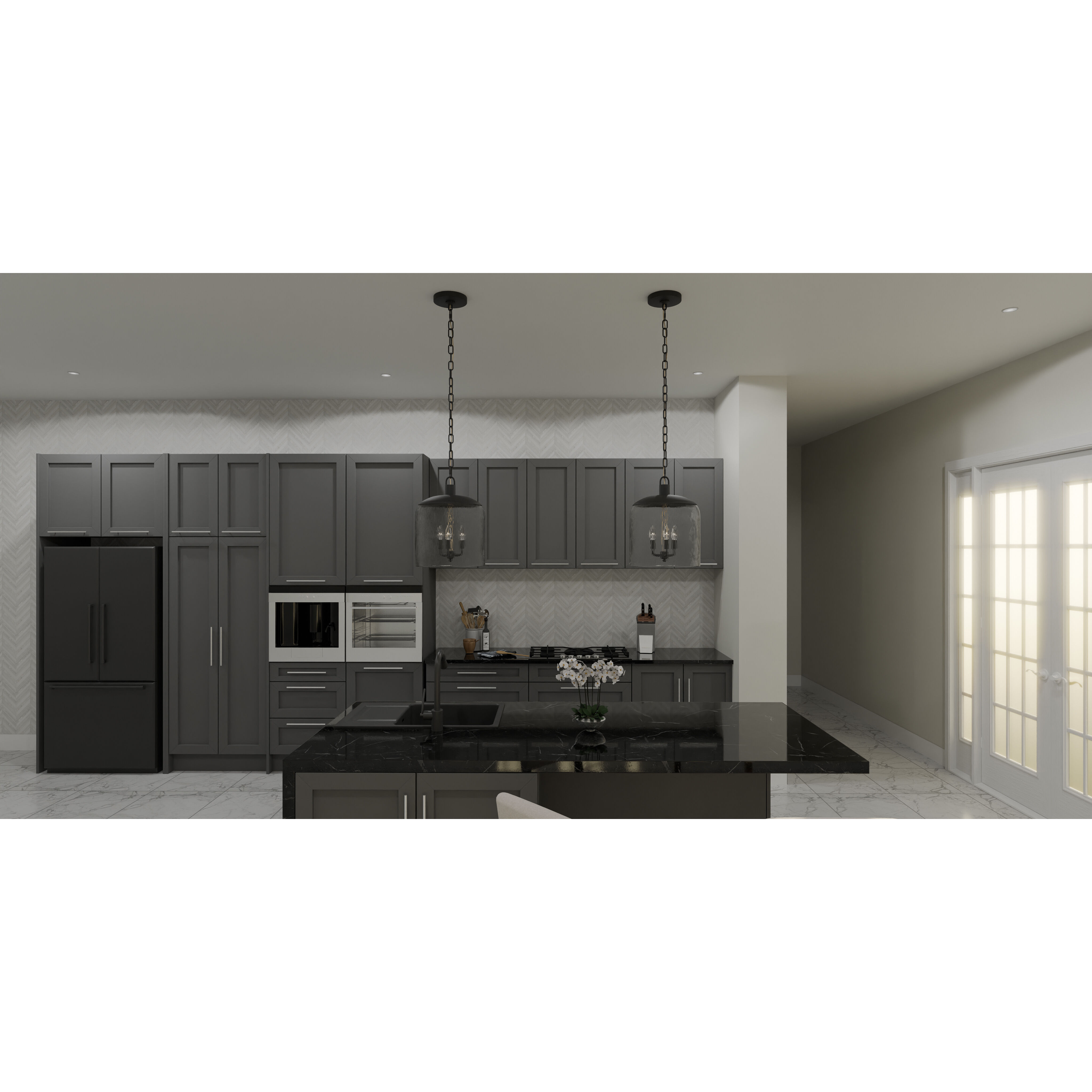 Selma 3 Light 14 inch Matte Black Pendant Ceiling Light