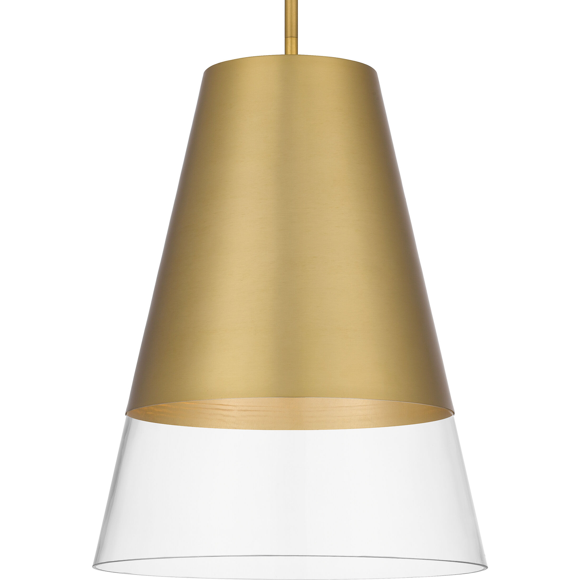 Peregrine 1 Light 14 inch Brushed Gold Mini Pendant Ceiling Light