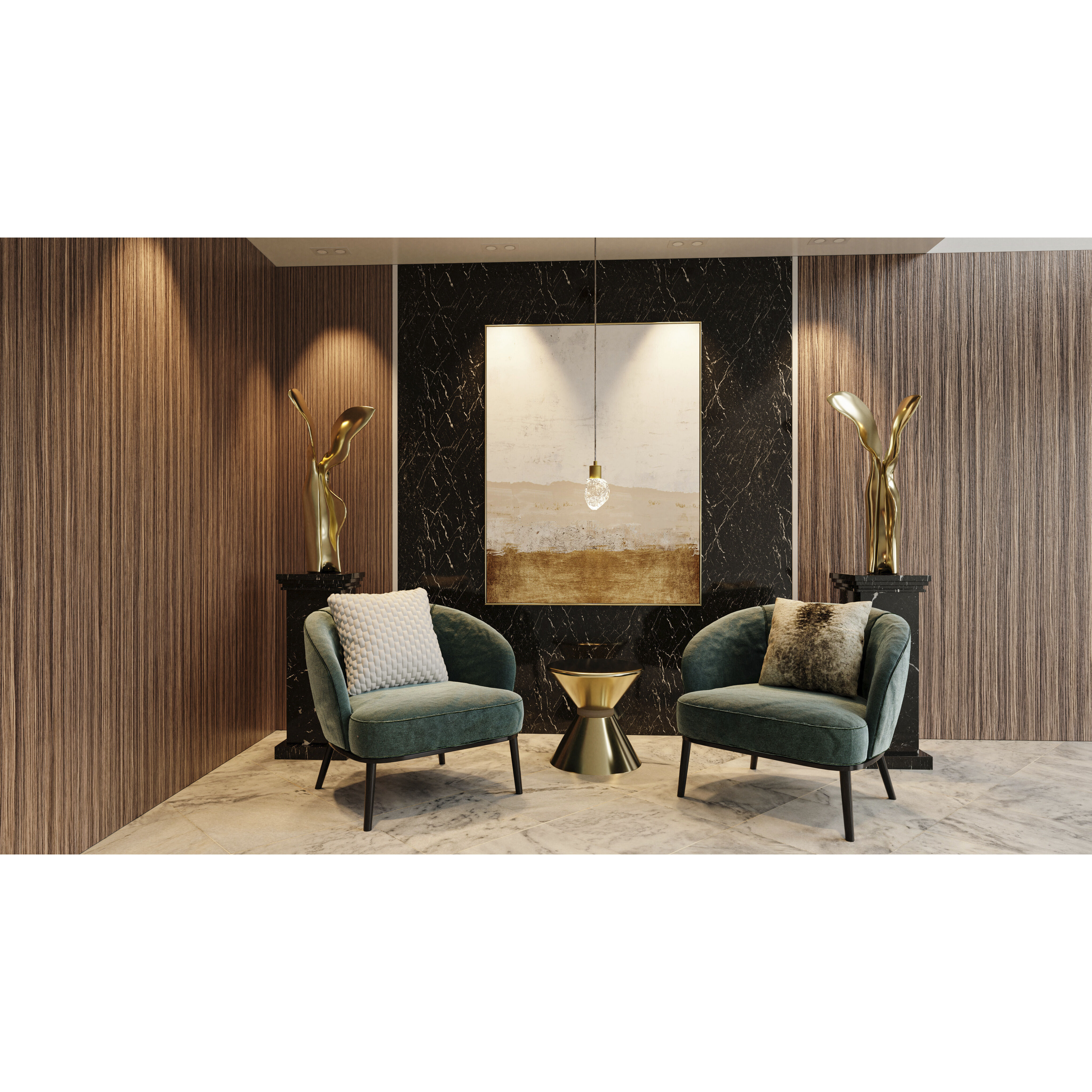 Skye LED 5 inch Brushed Gold Mini Pendant Ceiling Light, Small