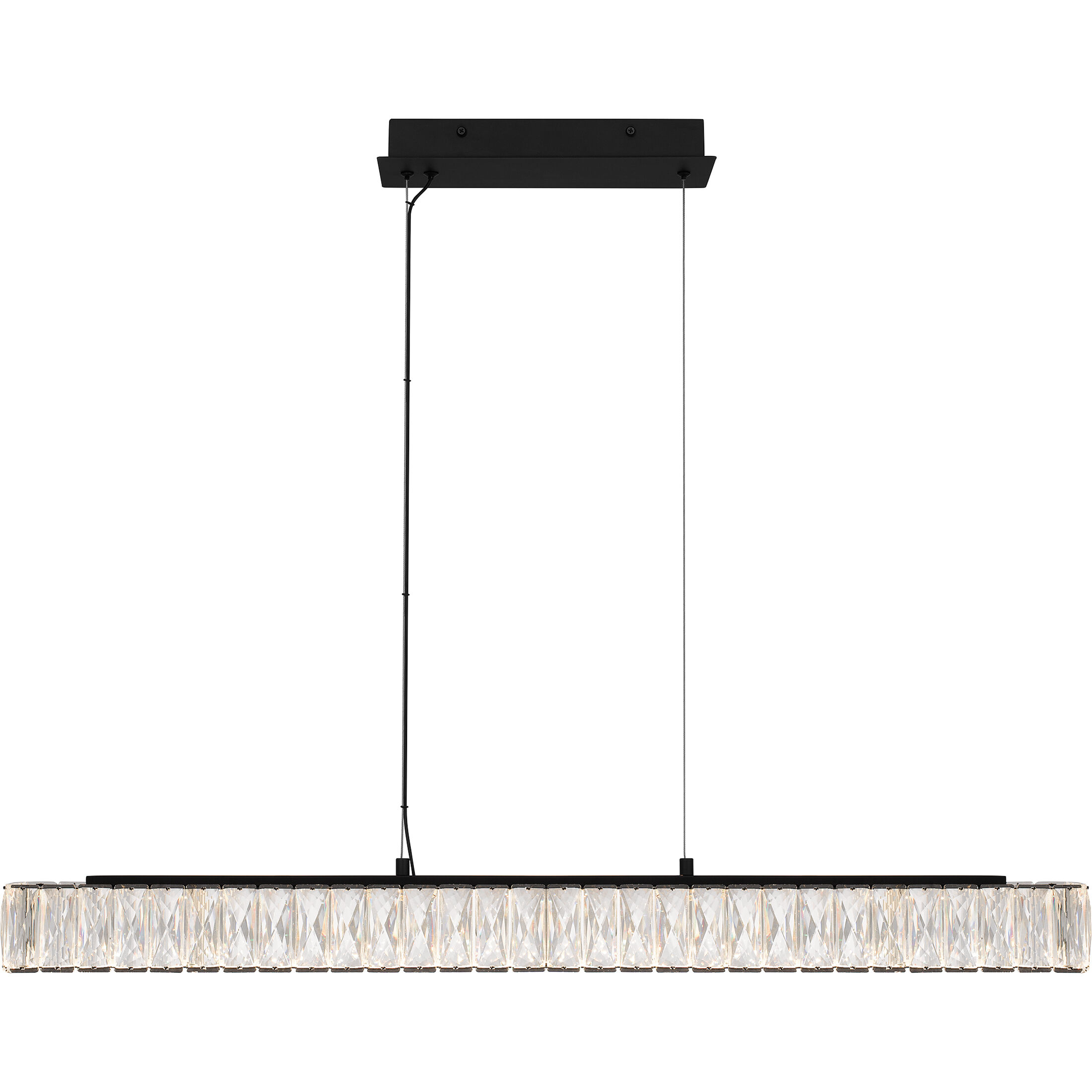 Reese LED 37 inch Matte Black Island Light Ceiling Light, Medium