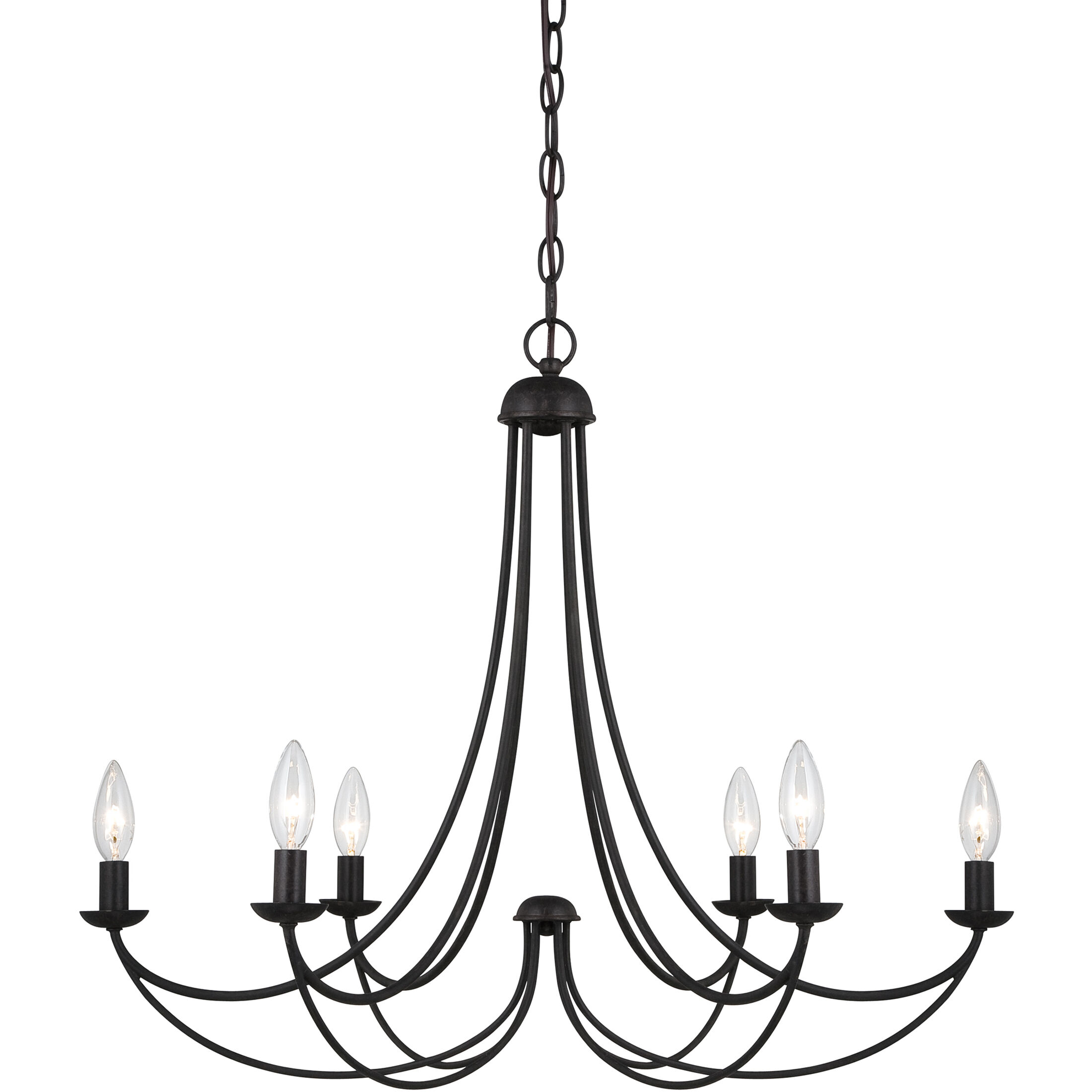 Mirren 6 Light 28 inch Imperial Bronze Chandelier Ceiling Light