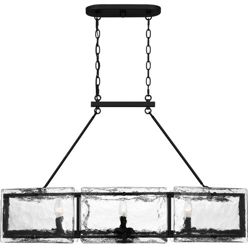 Fortress 6 Light 39 inch Earth Black Island Light Ceiling Light