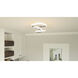 Aviva LED 13 inch Polished Chrome Semi-Flush Mount Ceiling Light