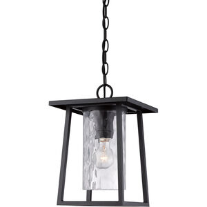Lodge 1 Light 10 inch Mystic Black Mini Pendant Ceiling Light, Small