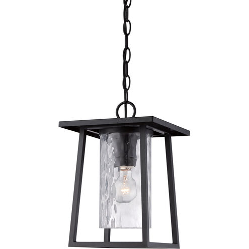 Lodge 1 Light 10 inch Mystic Black Mini Pendant Ceiling Light, Small