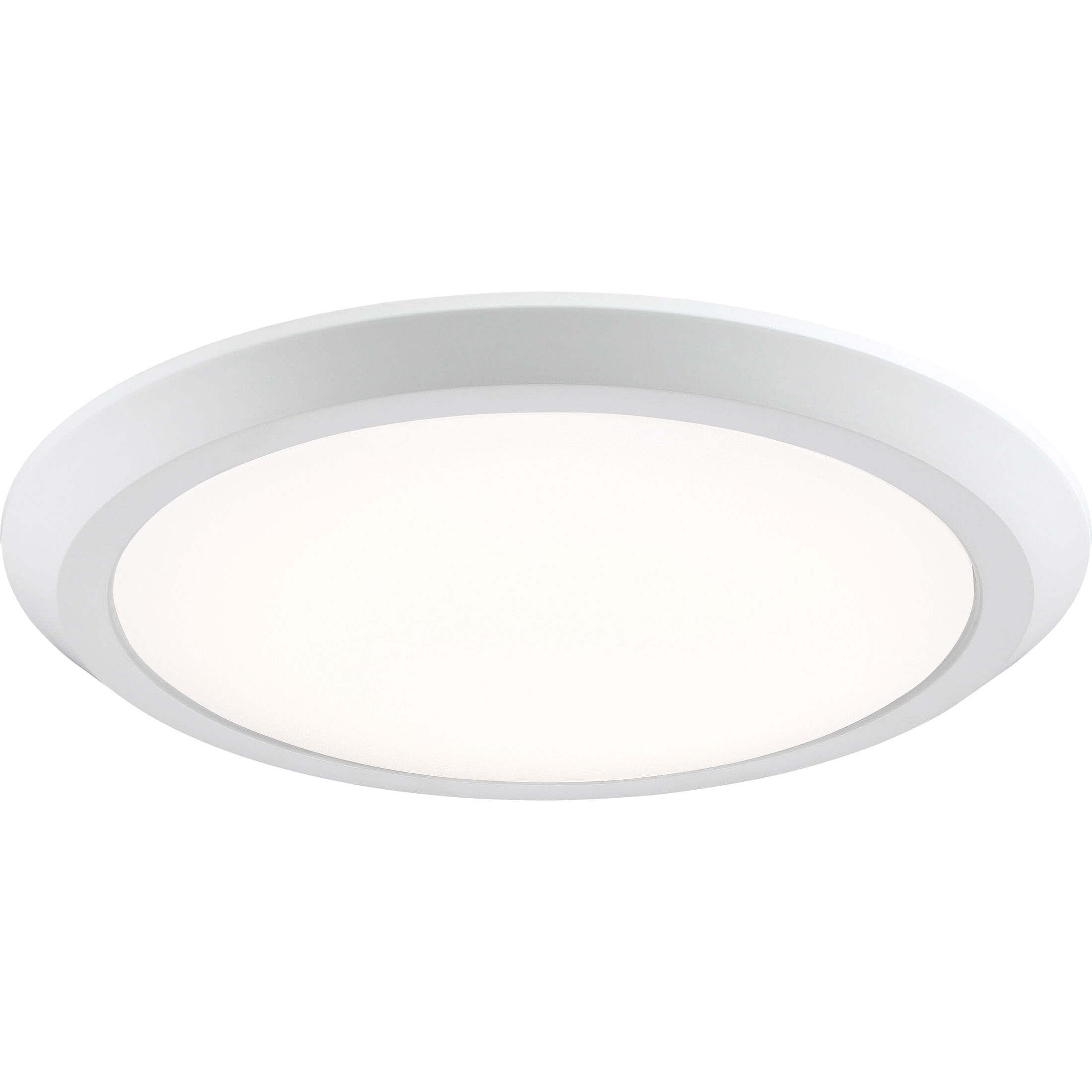 Verge LED 16 inch Fresco Flush Mount Ceiling Light in White Lustre