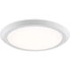 Verge LED 16 inch Fresco Flush Mount Ceiling Light in White Lustre
