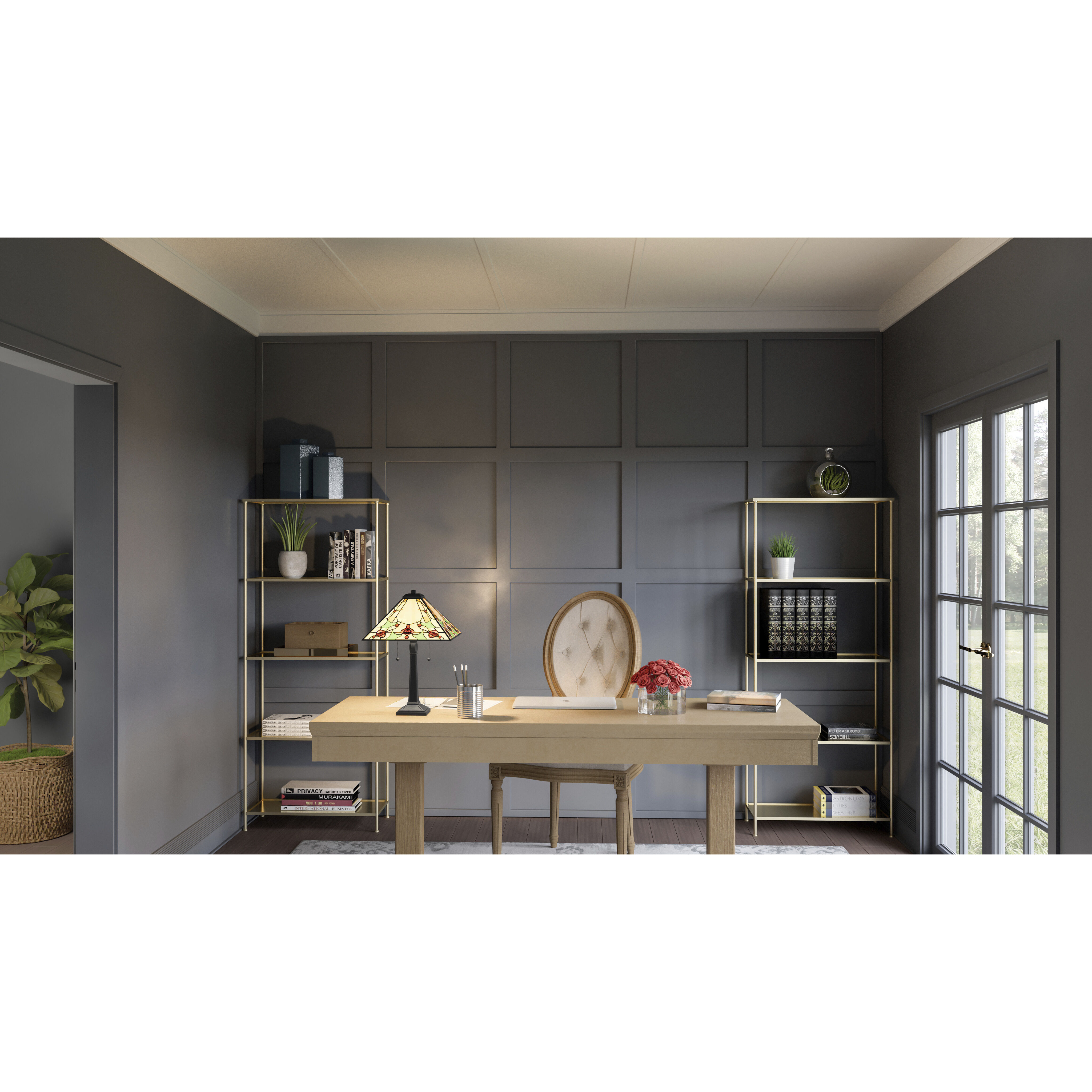 Westwind 22.5 inch 75.00 watt Matte Black Table Lamp Portable Light