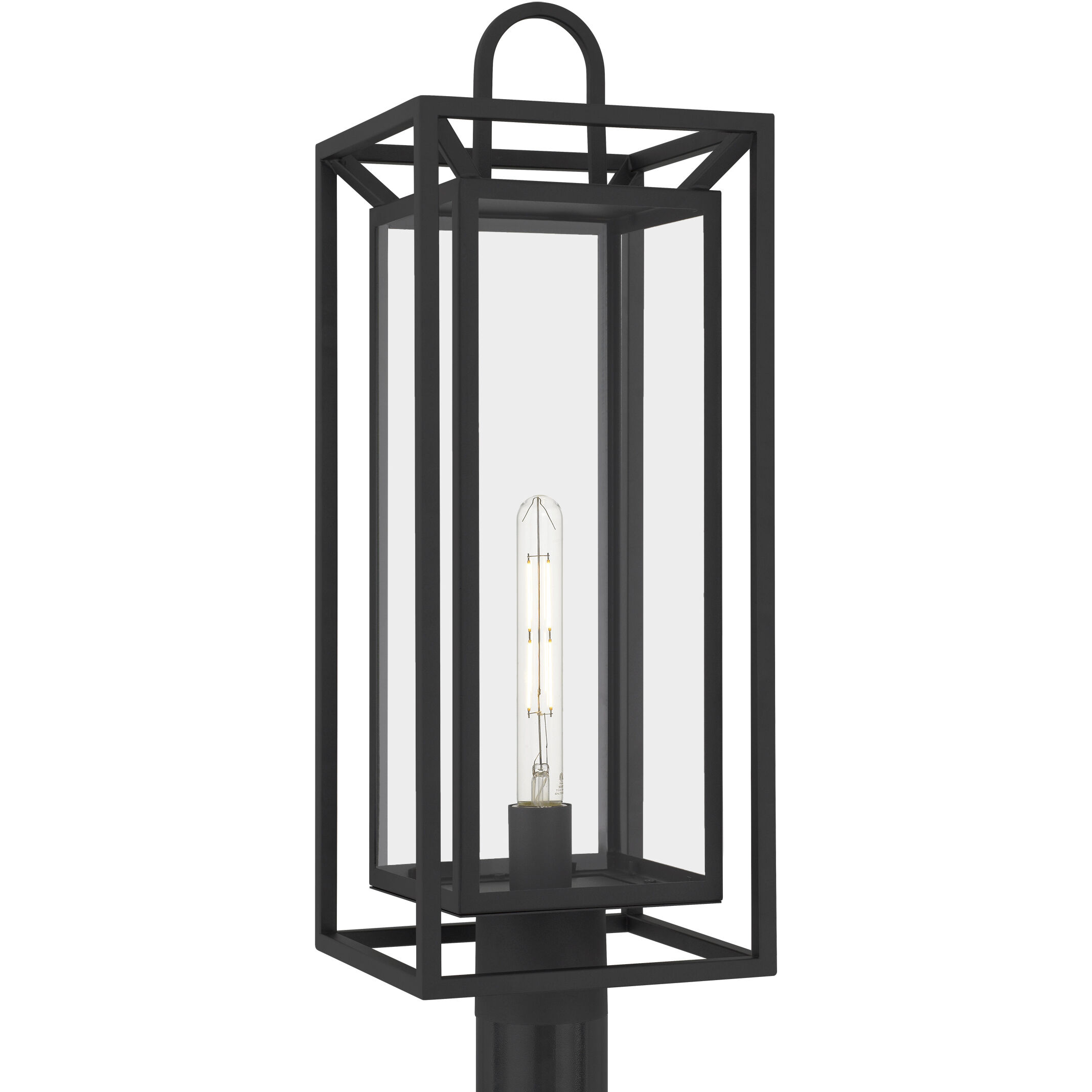 Jayce 1 Light 24.5 inch Matte Black Outdoor Post Lantern
