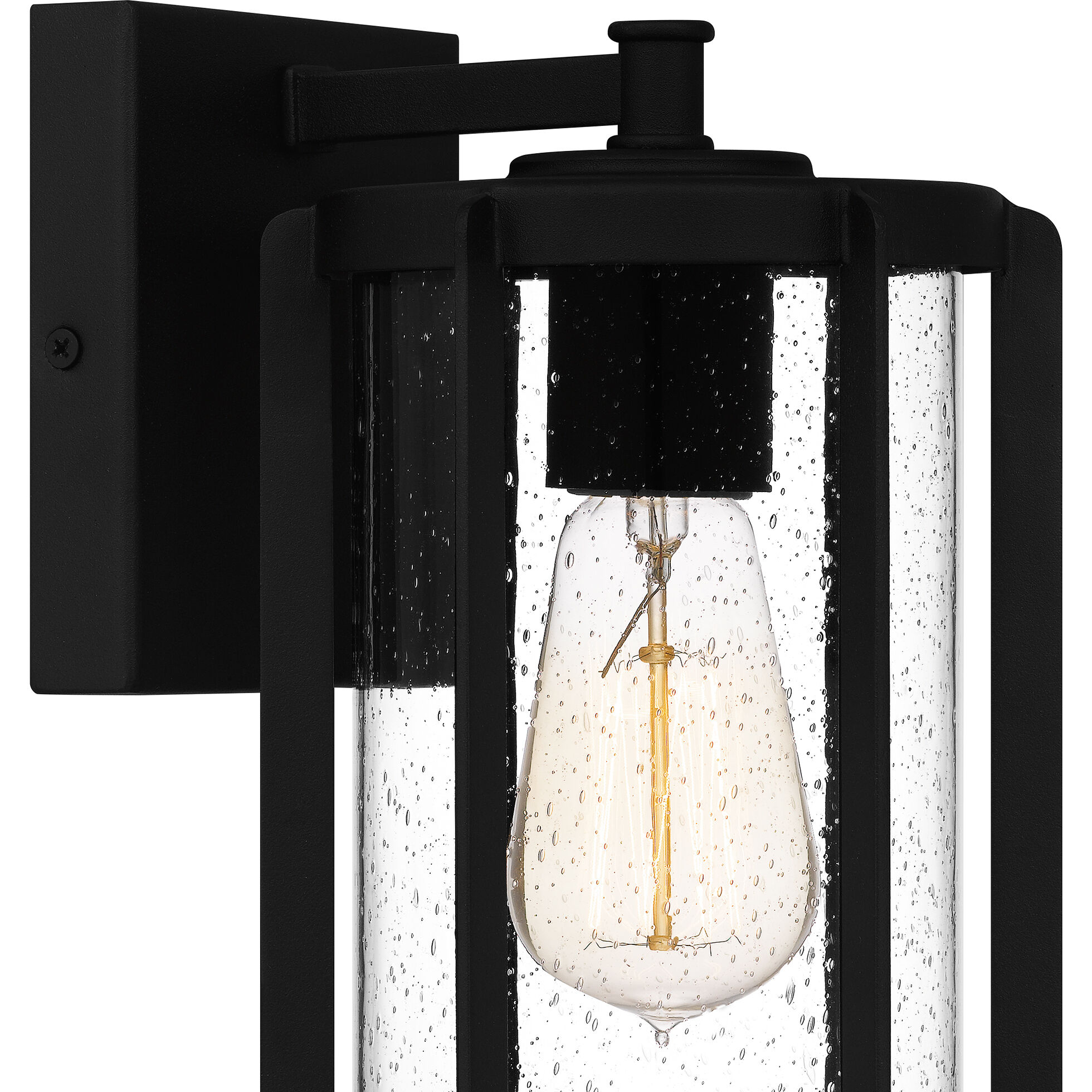Hazel 1 Light 10.25 inch Earth Black Outdoor Wall Lantern 