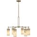 Gianna 6 Light 26.5 inch Bronze Gold Chandelier Ceiling Light