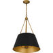 Aberdale 4 Light 19 inch Matte Black Pendant Ceiling Light