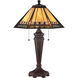 Arden 24 inch 60 watt Bronze Table Lamp Portable Light in Russet, Naturals 