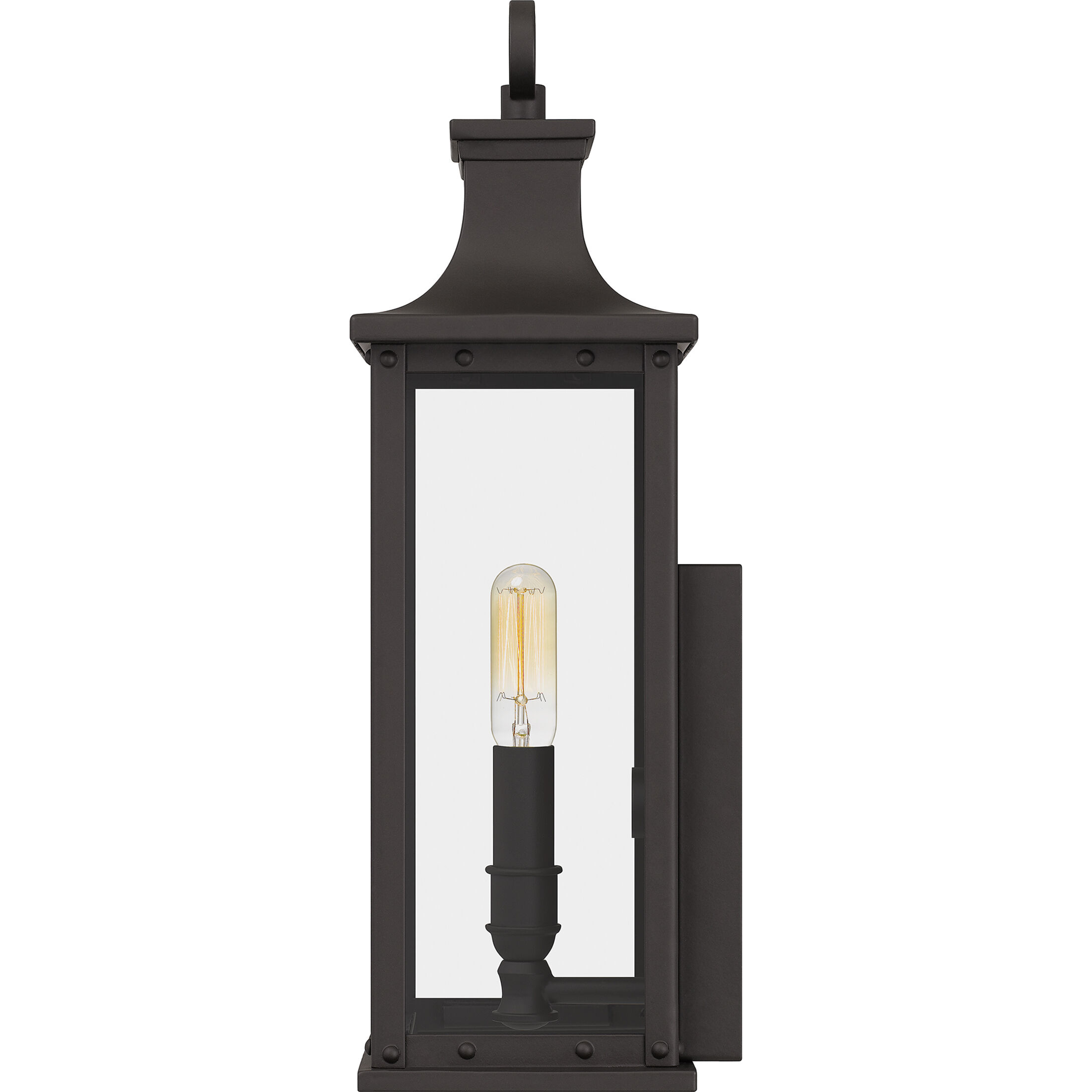Abernathy 1 Light 16 inch Old Bronze Outdoor Wall Lantern, Small 