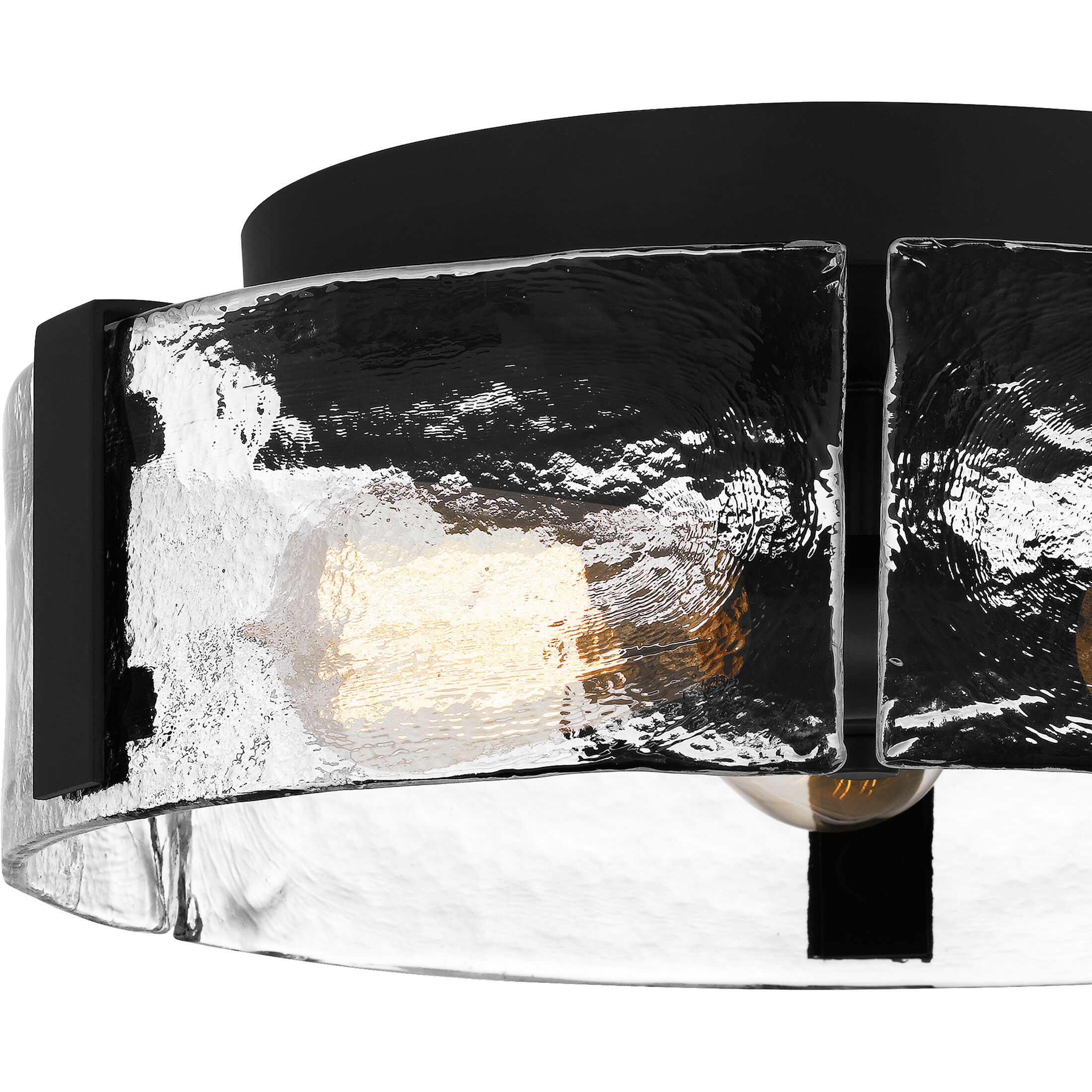 Angora 3 Light 15 inch Matte Black Flush Mount Ceiling Light