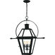 Rue De Royal 4 Light 27.5 inch Earth Black Outdoor Hanging Lantern, Extra Large