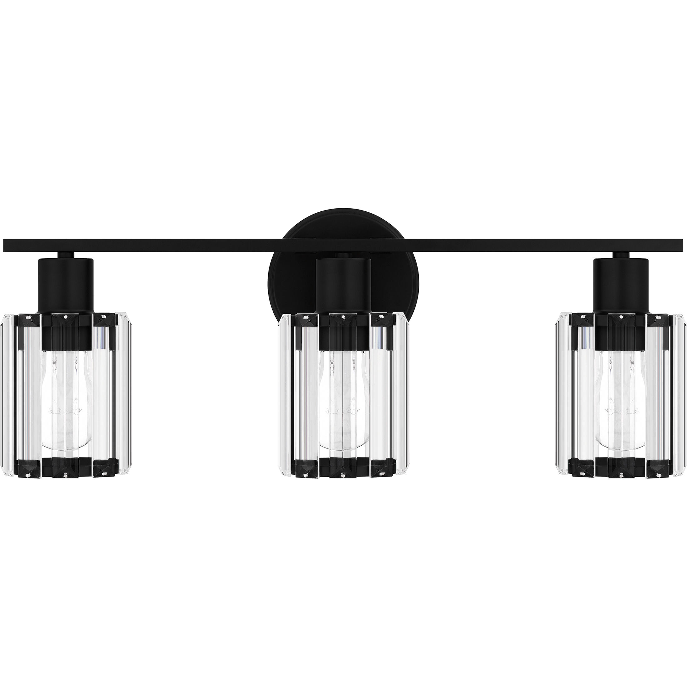 Isla 3 Light 21 inch Matte Black Bath Light Wall Light