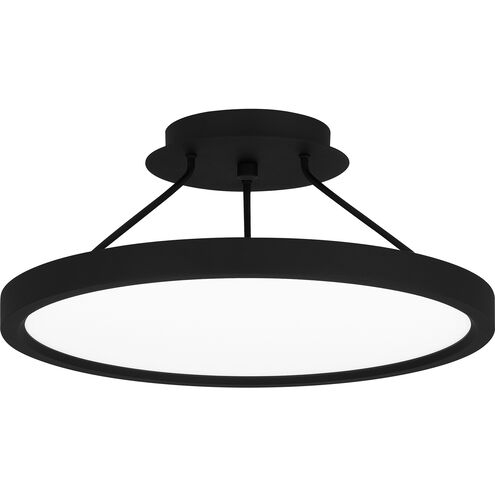 Outskirts LED 15 inch Earth Black Semi-Flush Mount Ceiling Light