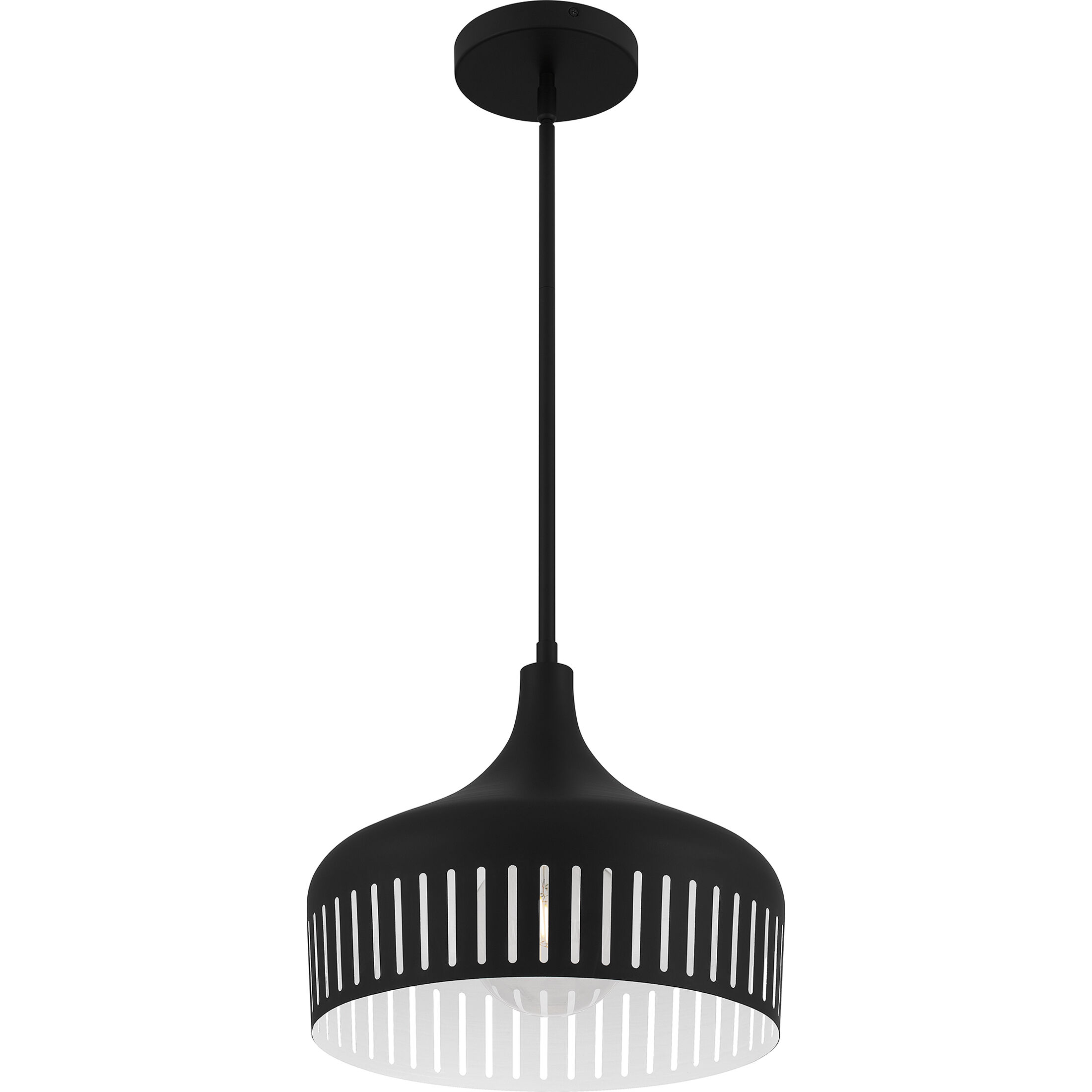 Keagan 1 Light 14 inch Matte Black Pendant Ceiling Light