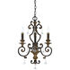 Marquette 3 Light 17 inch Heirloom Mini Chandelier Ceiling Light
