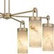 Gianna 6 Light 26.5 inch Bronze Gold Chandelier Ceiling Light