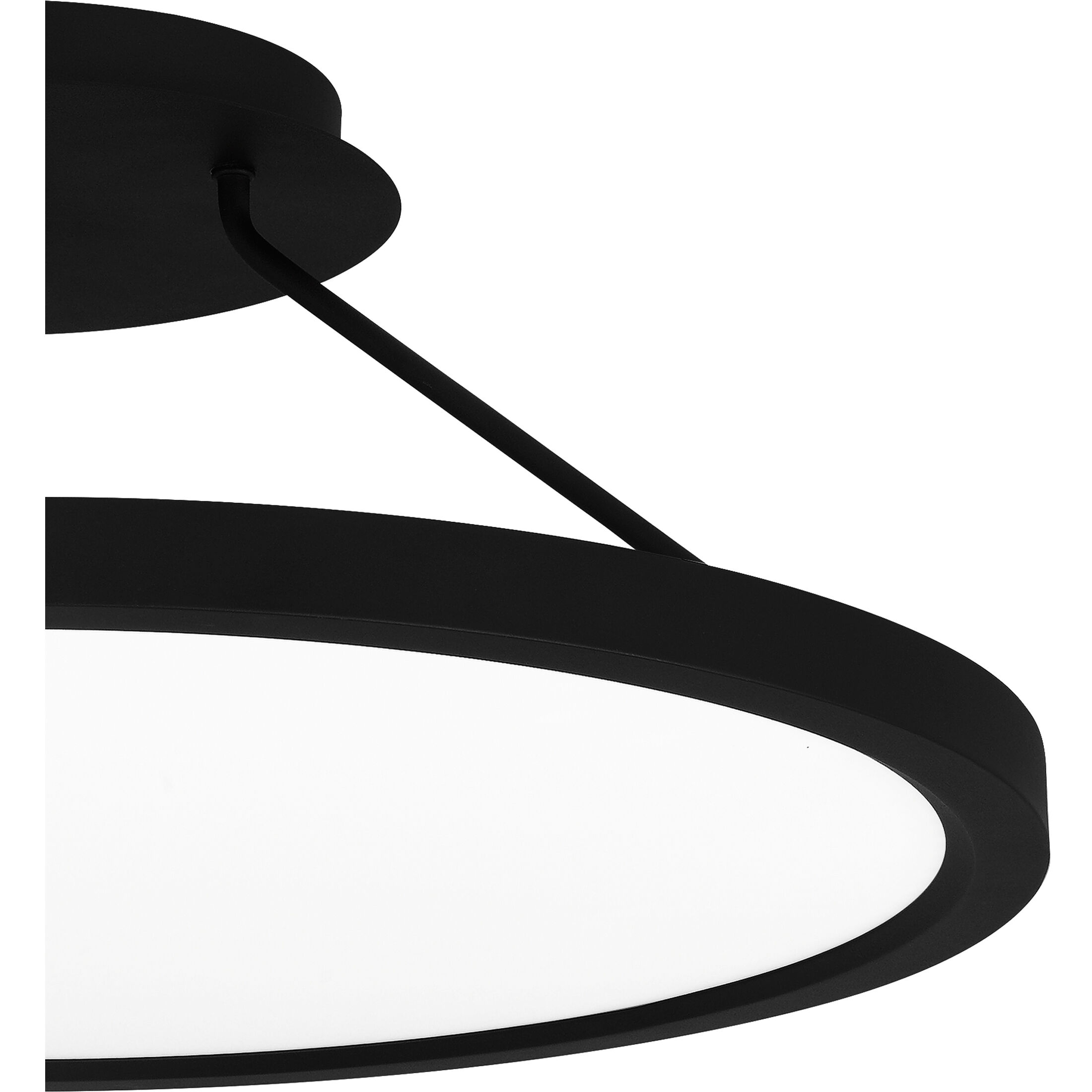 Outskirts LED 20 inch Earth Black Semi-Flush Mount Ceiling Light