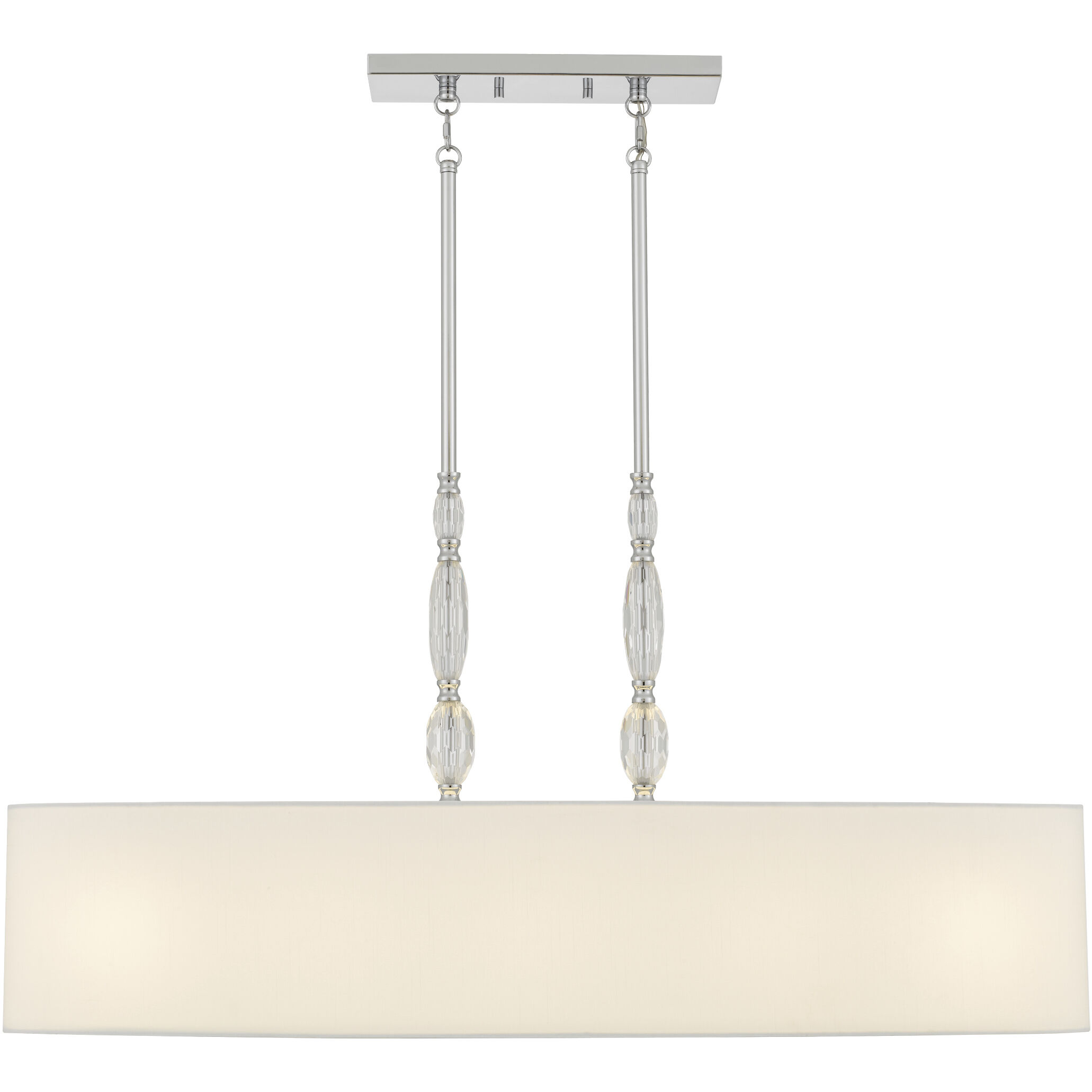 Stone 5 Light 42 inch Polished Chrome Island Light Ceiling Light