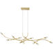 Cora LED 50 inch Gold Leaf Island Light Ceiling Light