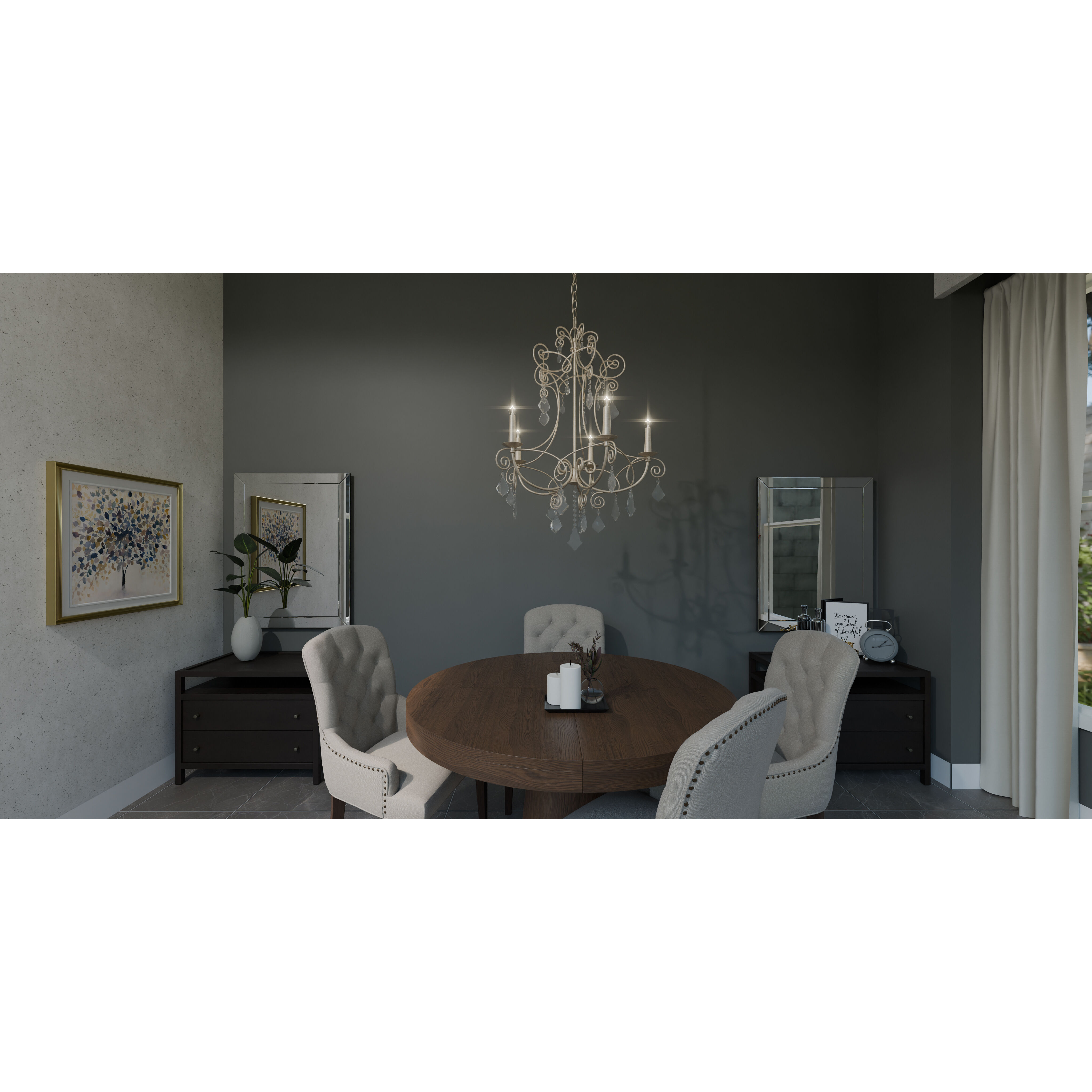 Merida 5 Light 28 inch Vintage Gold Chandelier Ceiling Light