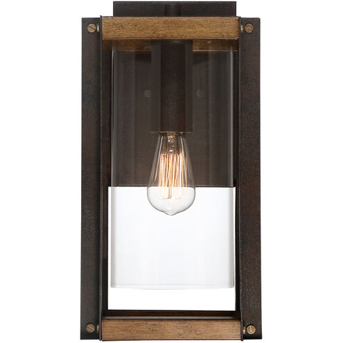 Marion Square 1 Light 17 inch Rustic Black Outdoor Wall Lantern