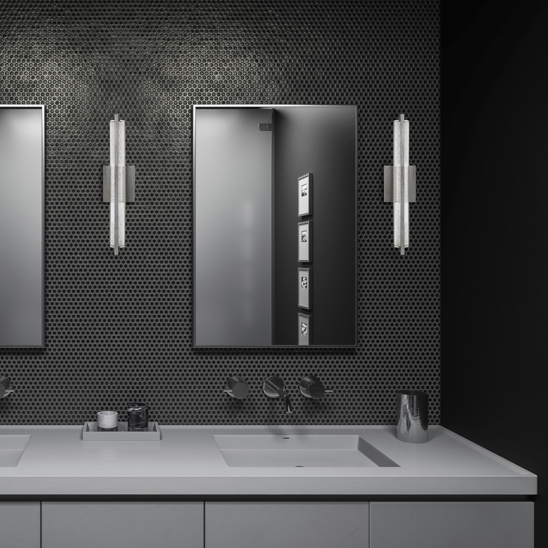 Rosalie LED 19.75 inch Brushed Aluminum Bath Light Wall Light