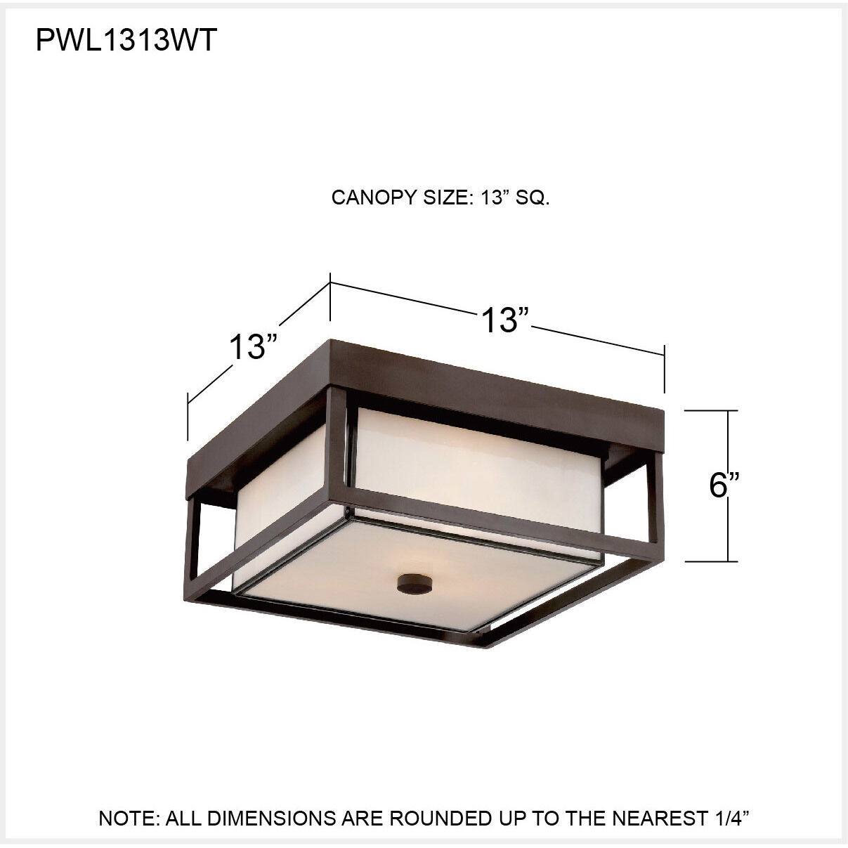 Powell 3 Light 13 inch Western Bronze Flush Mount Ceiling Light