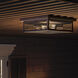 Westover 2 Light 12 inch Western Bronze Outdoor Flush Mount